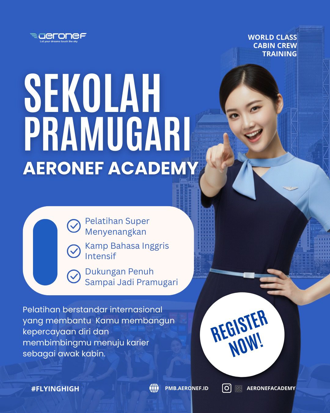 Inilah Sekolah Pramugari Super Fun di Jawa Timur