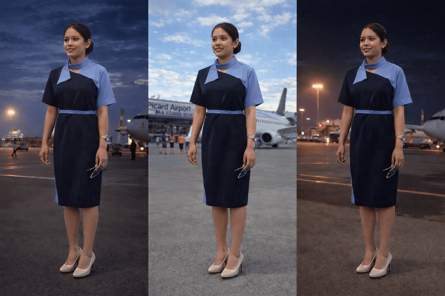 pramugari sedang menunjukkan atau menjelaskan Apakah Pramugari Harus Siap Kerja Shift dan Terbang Malam