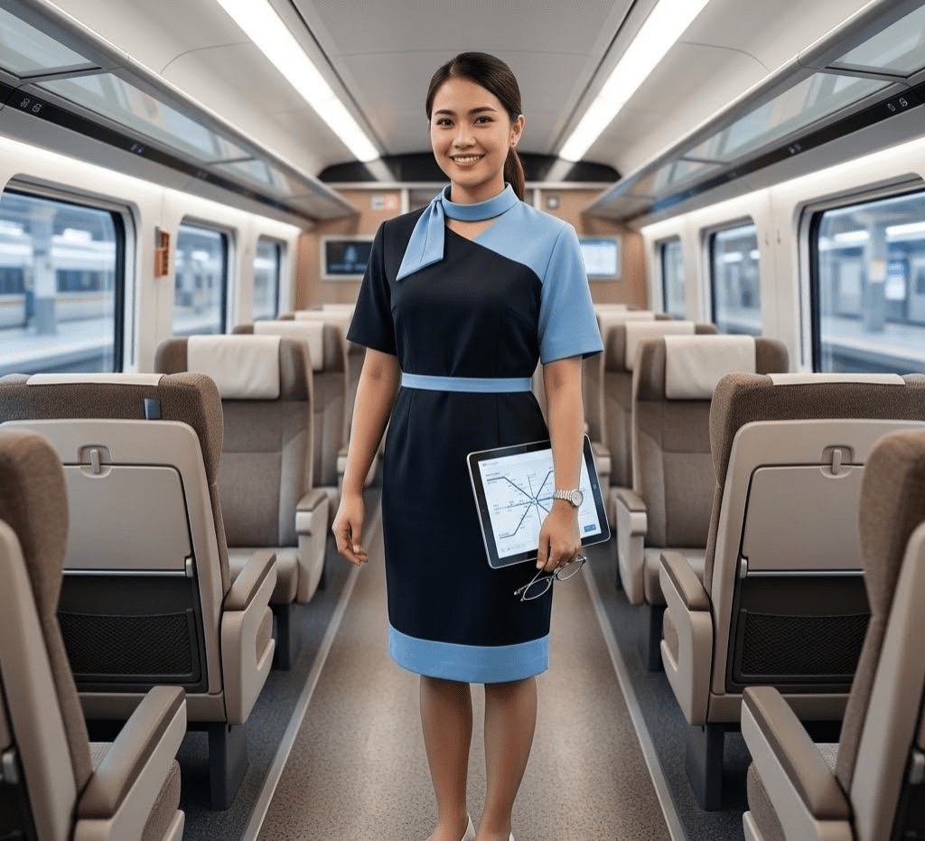 pramugari menjelaskan "Sekolah Pramugari Kereta Api untuk Lulusan SMA/SMK: Peluang Karier Menjanjikan di Dunia Transportasi"