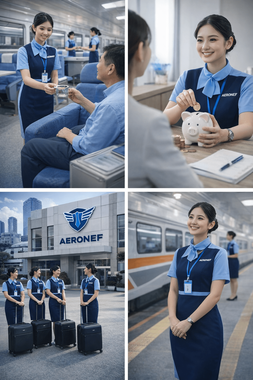 pramugari sedang menjelaskan Berapa Biaya Sekolah Pramugari Kereta Api Sampai Lulus?