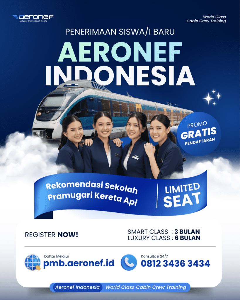 Sekolah Pramugari Kereta Api Aeronef Indonesia