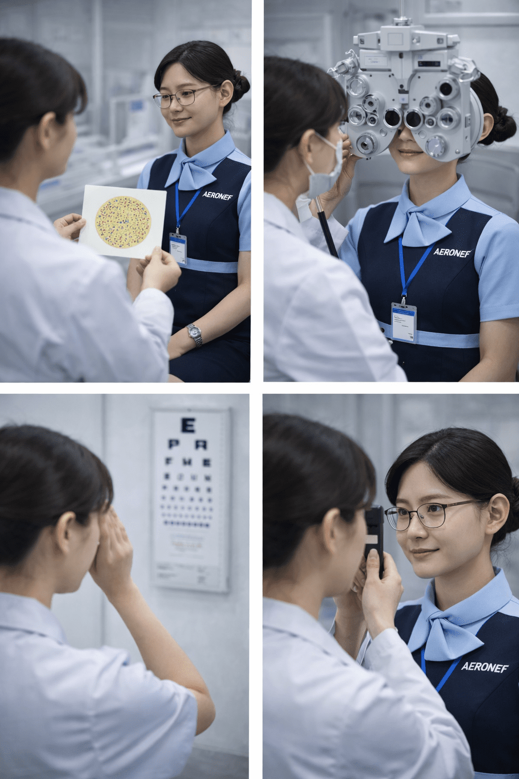 pramugari sedang menjelaskan atau menunjukkan Apakah Berkacamata Bisa Jadi Pramugari Kereta Api?